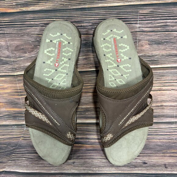 Merrell Terran Slide II Women's Brown‎ Slide Sandals - Picture 7 of 8